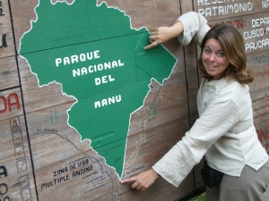 Wendy Ager in Manu National Park, Peru